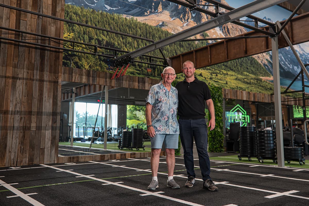 Arjen en zijn vader bij TREE11