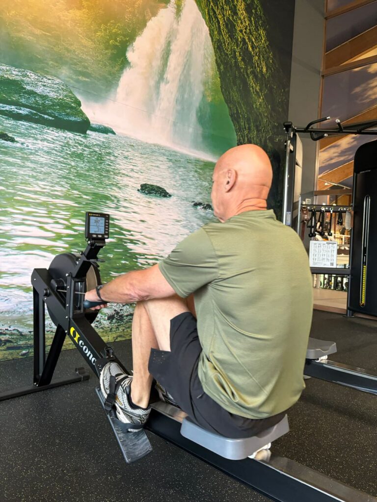 Cor op de roeimachine bij TREE11